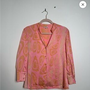Roberto Cavalli Pink and Orange Blouse